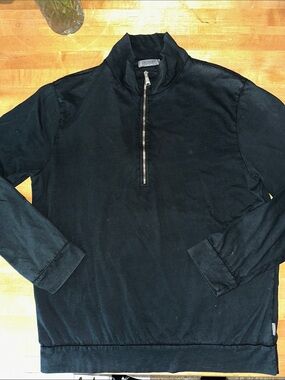 Crossley Co Black Quarter-Zip Men’s shirt L